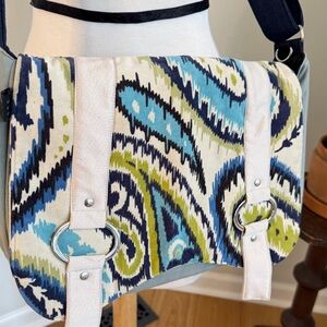 1154 Lill Studio Ikat Crossbody Messenger Bag